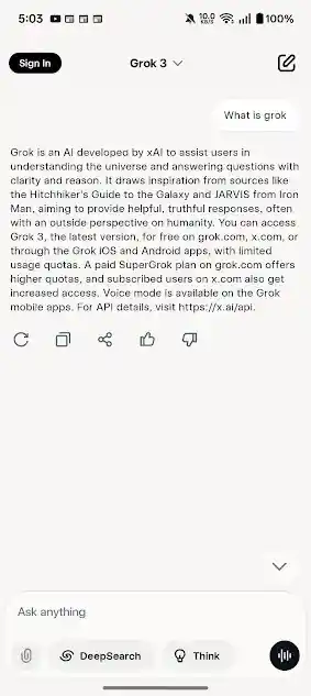 Screenshot of Grok Apk Mod