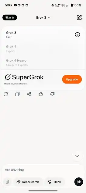 Screenshot of Grok Apk Premium Unlocked